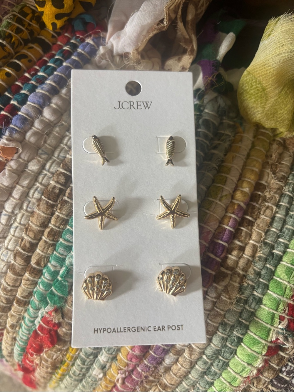 J. Crew Gold-Tone Mini Knot Stud Earring Set - Gold